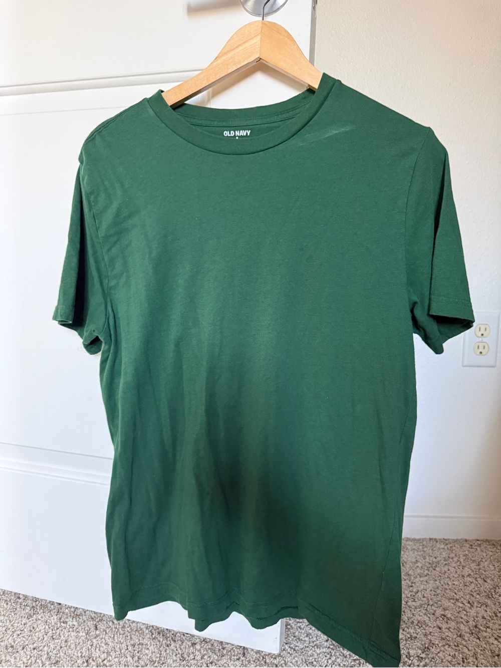 Old Navy Men's Dark Green Crew Neck Tee